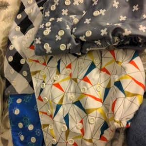 Cloth diaper sets no stains gently used.